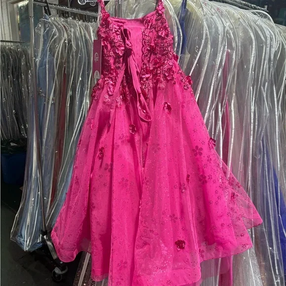 Tiffany Designs Fuchsia Floral Dress